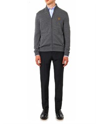 Gucci Slim Leg Wool And Mohair Blend Trousers