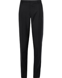 Prada Tapered Double Pleat Wool And Mohair Blend Trousers