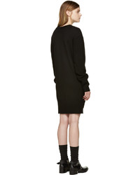 MCQ Alexander Ueen Black Wool Pullover Dress