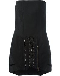 Anthony Vaccarello Bustier Detail Dress
