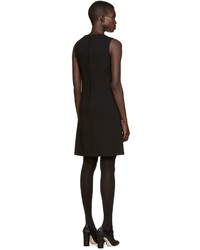 Dolce & Gabbana Black Wool Crepe Dress
