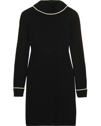 Vanessa Seward Camille Wool Mini Dress Black