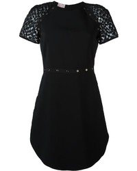 Giamba Sheer Sleeve Dress