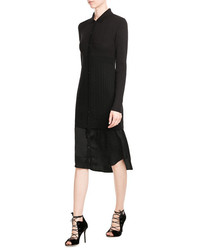 DKNY Layered Dress With Merino Wool