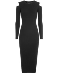 Theory Wool Dress With Cut Out Shoulders