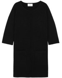 Allude Wool Mini Dress Black