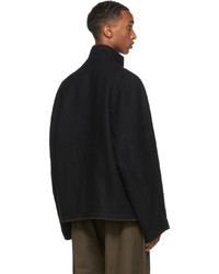 3MAN Black Wool Blanket Jacket