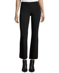 The Row Beca Cropped Boot Cut Pants Black