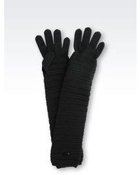 Armani Collezioni Long Glove In Virgin Wool