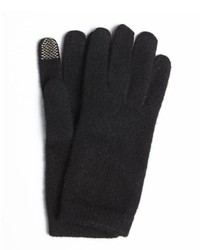Portolano Black Cashmere Itouch Gloves