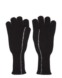 Raf Simons Black I Love You Gloves