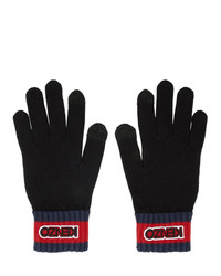 Kenzo Black Logo Tag Gloves