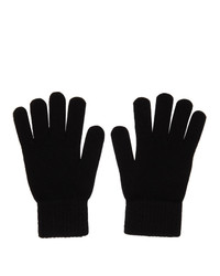 John Elliott Black Wool And Cashmere Gloves