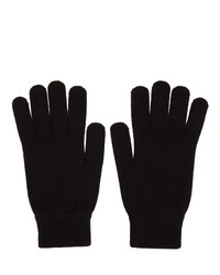 Ps By Paul Smith Black Wool Gloves