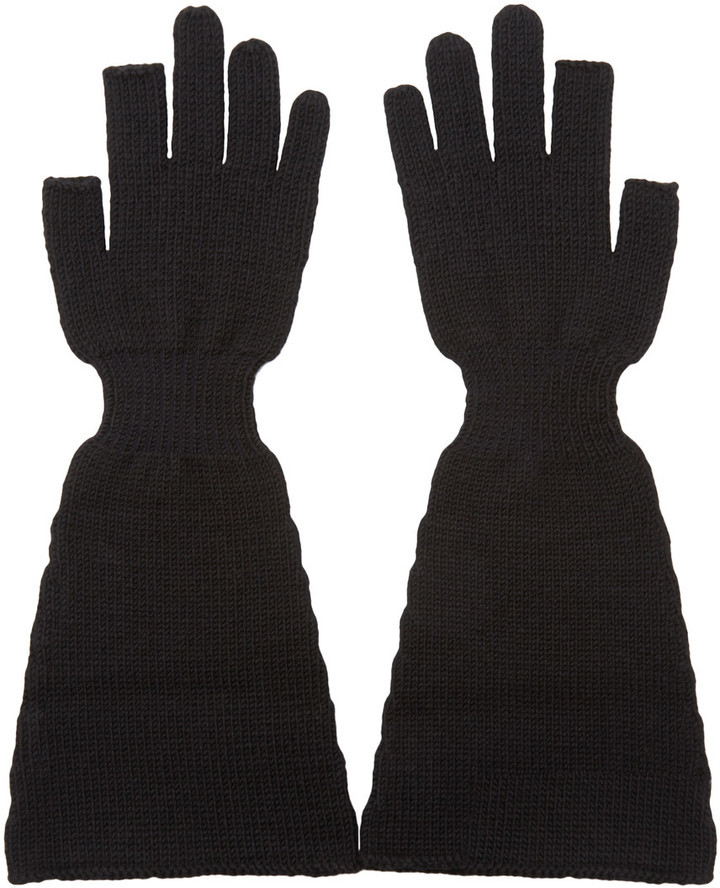 wool knit gloves