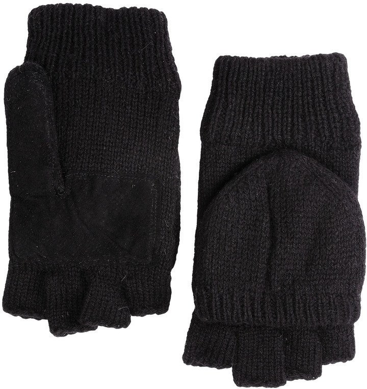 Ragg Grand Sierra Wool Mittens Convertible Fingerless Gloves