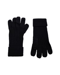 AllSaints Rib Mix Merino Wool Glove In Black At Nordstrom