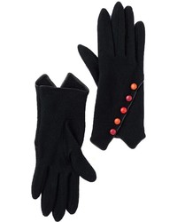 Vincent Pradier Multi Button Wool Gloves