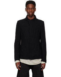 Julius Black Asymmetrical Collar Jacket