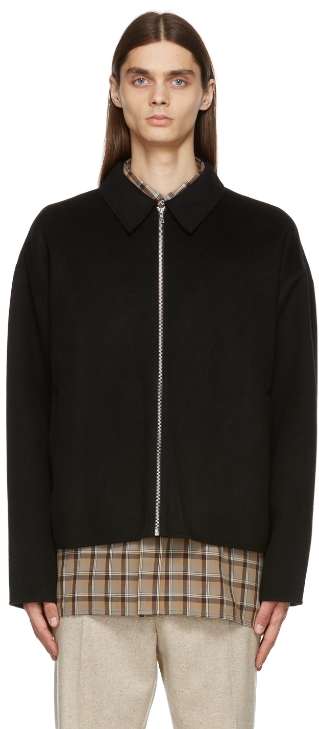 Acne Studios Black Double Face Jacket, $950 | SSENSE | Lookastic