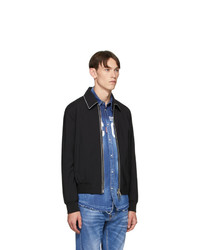 DSQUARED2 Black Wool Tropical Jacket