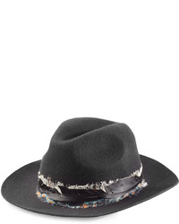 Zadig & Voltaire Alabama Wool Hat With Feathers