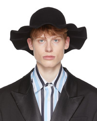 AMI Alexandre Mattiussi Black Borsalino Edition Felted Hare Fur Hat