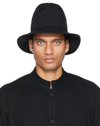 Yohji Yamamoto Black Dfedora Hat