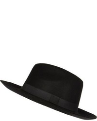 River Island Black Fedora Hat