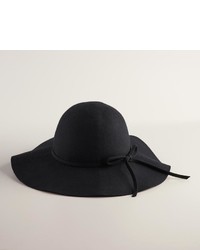 Black Floppy With Bow Tie Hat