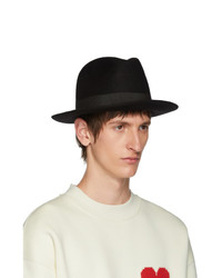 AMI Alexandre Mattiussi Black Merino Felt Hat