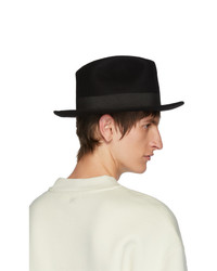 AMI Alexandre Mattiussi Black Merino Felt Hat