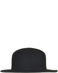Topshop Black Wool Bowler Hat With Flat Brim 100% Wool Spot Clean Only
