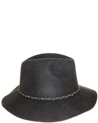 Nine West Black Wool Felt Rancher Hat