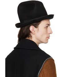 Comme Des Garcons Homme Plus Black Wool Structured Hat