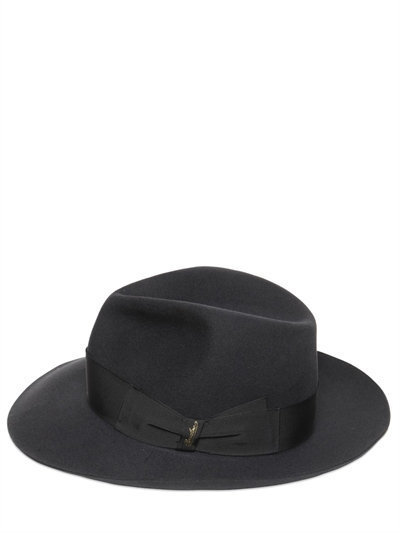 Borsalino Alessandria Fur Felt Large Brim Hat, $300 | LUISAVIAROMA