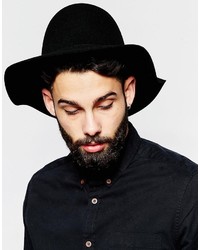 Asos Brand Bee Keeper Hat In Black With Unstructured Brim
