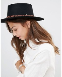 Brixton Matador Felt Hat With Contract Leather Band