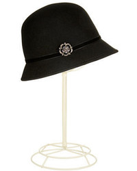 Scala Broach Accented Cloche Hat