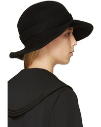 Comme des Garcons Comme Des Garons Comme Des Garons Black Wide Brim Wool Hat