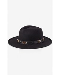 Express Southwestern Beaded Wool Fedora Hat