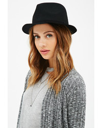 Forever 21 Faux Suede Band Wool Fedora