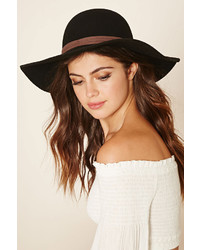 Forever 21 Faux Suede Banded Wool Hat