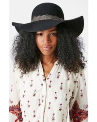 Topshop Feather Band Floppy Hat