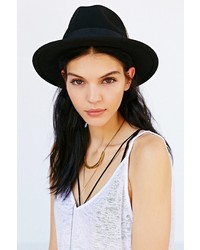 BDG Feather Trim Slouch Fedora