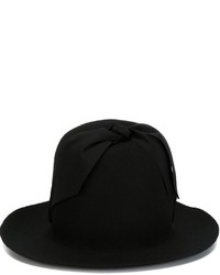 Federica Moretti Bow Detail Bowler Hat