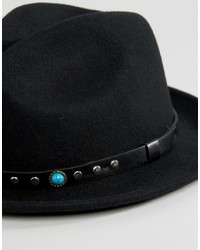 Reclaimed Vintage Fedora With Trim