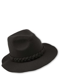 Felt Fedora Hat With Braided Band