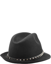 Valentino Felted Wool Hat With Rockstuds