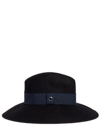 Armani Collezioni Felted Wool Wide Brim Fedora Hat